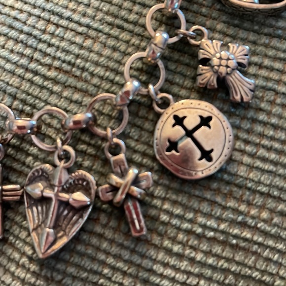 Silver tone Celtic cross bracelet - Picture 2 of 3